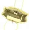  Dámska kožená kabelka cez rameno Camilla PREMIUM 10.004 pastelovo žltá 37 x 24 x 14 cm