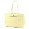  Dámska kožená kabelka cez rameno Camilla PREMIUM 10.004 pastelovo žltá 37 x 24 x 14 cm