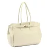  Dámska kožená kabelka cez rameno Camilla PREMIUM 10.004 béžovej farby 37 x 24 x 14 cm