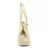  Dámska kožená kabelka cez rameno Camilla PREMIUM 10.004 béžovej farby 37 x 24 x 14 cm