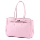  Dámska kožená kabelka cez rameno Camilla PREMIUM 10.004 ružovej farby 37 x 24 x 14 cm