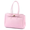  Dámska kožená kabelka cez rameno Camilla PREMIUM 10.004 ružovej farby 37 x 24 x 14 cm