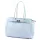  Dámska kožená kabelka cez rameno Camilla PREMIUM 10.004 pastelovo modrá 37 x 24 x 14 cm