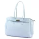  Dámska kožená kabelka cez rameno Camilla PREMIUM 10.004 pastelovo modrá 37 x 24 x 14 cm