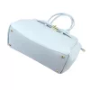  Dámska kožená kabelka cez rameno Camilla PREMIUM 10.004 pastelovo modrá 37 x 24 x 14 cm