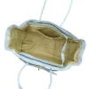  Dámska kožená kabelka cez rameno Camilla PREMIUM 10.004 pastelovo modrá 37 x 24 x 14 cm