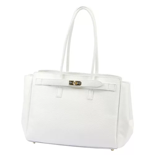  Dámska kožená kabelka Camilla PREMIUM 10.004 DOLLARO biela 37 x 24 x 14 cm