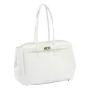  Dámska kožená kabelka Camilla PREMIUM 10.004 DOLLARO biela 37 x 24 x 14 cm