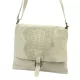 Luka 26-076 CROCO bézs női bőr kézitáska 31 x 26 x 5 cm
