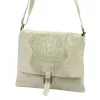 Luka 26-076 CROCO bézs női bőr kézitáska 31 x 26 x 5 cm