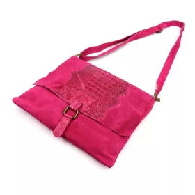   Luka 26-076 CROCO magenta női bőr kézitáska 31 x 26 x 5 cm