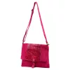  Dámska kožená kabelka Luka 26-076 CROCO magenta 31 x 26 x 5 cm