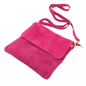   Dámska kožená crossbody kabelka Luka 24-090 magenta 24 x 22 x 5 cm