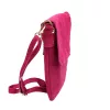 Luka 24-090 magenta női velúr bőr bőr kézitáska 24 x 22 x 5 cm