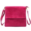 Luka 24-090 magenta női velúr bőr bőr kézitáska 24 x 22 x 5 cm