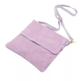    Dámska kožená crossbody kabelka Luka 24-090 fialovej farby 24 x 22 x 5 cm