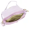  Dámska kožená crossbody kabelka Luka 24-090 fialovej farby 24 x 22 x 5 cm