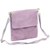  Dámska kožená crossbody kabelka Luka 24-090 fialovej farby 24 x 22 x 5 cm