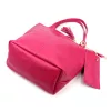  Dámska kožená kabelka Luka 26-036 DOLLARO purpurovej farby 40 x 36 x 15 cm