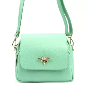   Luka 19-68 DOLARO Bzzz türkiz női bőr kézitáska 21 x 18 x 10 cm