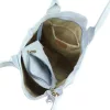  Dámska kožená kabelka cez rameno Luka 26-026 v svetlomodrej farbe, shopper, 40 x 37 x 13 cm