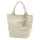  Dámska béžová kabelka cez rameno z semišovej kože Luka 26-026, shopper, 40 x 37 x 13 cm