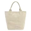  Dámska béžová kabelka cez rameno z semišovej kože Luka 26-026, shopper, 40 x 37 x 13 cm
