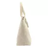  Dámska béžová kabelka cez rameno z semišovej kože Luka 26-026, shopper, 40 x 37 x 13 cm
