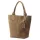  Dámska kabelka cez rameno Luka 26-026 tmavo béžovej farby z semišovej kože, shopper 40 x 37 x 13 cm