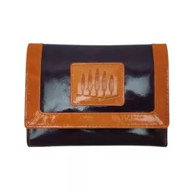    Dámska kožená peňaženka Giorgio Carelli fialovo-oranžová 13,5 x 10 cm