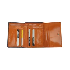    Dámska kožená peňaženka Giorgio Carelli fialovo-oranžová 13,5 x 10 cm