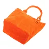  Dámska oranžová kabelka cez rameno z semišovej kože Luka 26-026, shopper, 40 x 35 x 18 cm