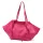  Dámska kožená veľká kabelka cez rameno Luka 26-012 magenta 60 x 30 x 15 cm