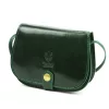 Dámska crossbody kabelka Florence ART. 882 smaragdovo zelená z hodvábne lesklej kože 19 x 15 x 7 cm