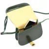  Dámska crossbody kabelka Florence ART. 882 smaragdovo zelená z hodvábne lesklej kože 19 x 15 x 7 cm