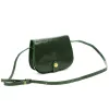  Dámska crossbody kabelka Florence ART. 882 smaragdovo zelená z hodvábne lesklej kože 19 x 15 x 7 cm