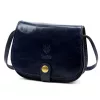  Dámska tmavomodrá crossbody kabelka Florence ART. 882 z hodvábne lesklej kože 19 x 15 x 7 cm