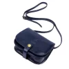  Dámska tmavomodrá crossbody kabelka Florence ART. 882 z hodvábne lesklej kože 19 x 15 x 7 cm