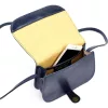  Dámska tmavomodrá crossbody kabelka Florence ART. 882 z hodvábne lesklej kože 19 x 15 x 7 cm