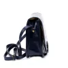  Dámska tmavomodrá crossbody kabelka Florence ART. 882 z hodvábne lesklej kože 19 x 15 x 7 cm