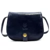  Dámska tmavomodrá crossbody kabelka Florence ART. 882 z hodvábne lesklej kože 19 x 15 x 7 cm