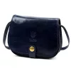  Dámska tmavomodrá crossbody kabelka Florence ART. 882 z hodvábne lesklej kože 19 x 15 x 7 cm