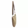  Dámska taupe kabelka cez rameno Luka 26-098 z semišovej kože, bočná taška 37 x 26 x 5 cm
