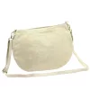  Dámska béžová kabelka cez rameno, crossbody kabelka z semišovej kože Luka 26-098, rozmery 37 x 26 x 5 cm
