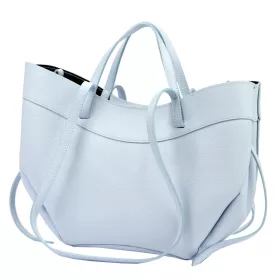   Luka 25-025 babakék női bőr kézitáska, válltáska 40 x 30 x 12 cm