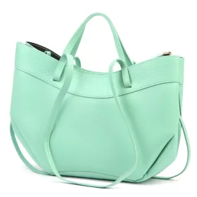   Luka 25-025 türkiz női bőr kézitáska, válltáska  40 x 30 x 12 cm