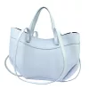 Luka 25-025 DOLLARO pasztell kék női bőr kézitáska, válltáska 33 x 26 x 9 cm