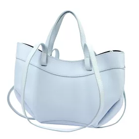   Luka 25-025 DOLLARO pasztell kék női bőr kézitáska, válltáska 33 x 26 x 9 cm