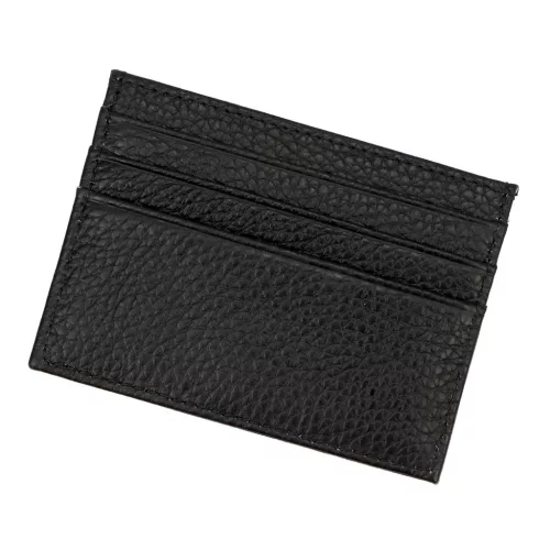 Pánska peňaženka Gregorio P0695 z čiernej hovädzej kože 10 x 7,5 cm