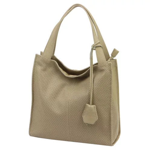 Luka 26-099 DOLLARO taupe női bőr kézitáska